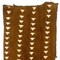 The Bead Chest Brown Bogolan Mali Mud Cloth - Handmade African Textile from West Africa - 40x64 Inches - Ideal for Home Decor, Boho Throw Blanket, Upholstery, or Crafts